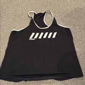 DOYOUEVEN Black Sleeveless Crop Tank Top